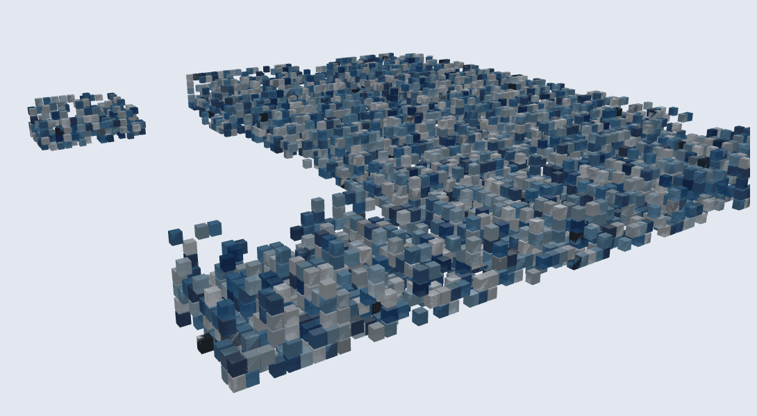 Interactive 3D warehouse visualization dashboard