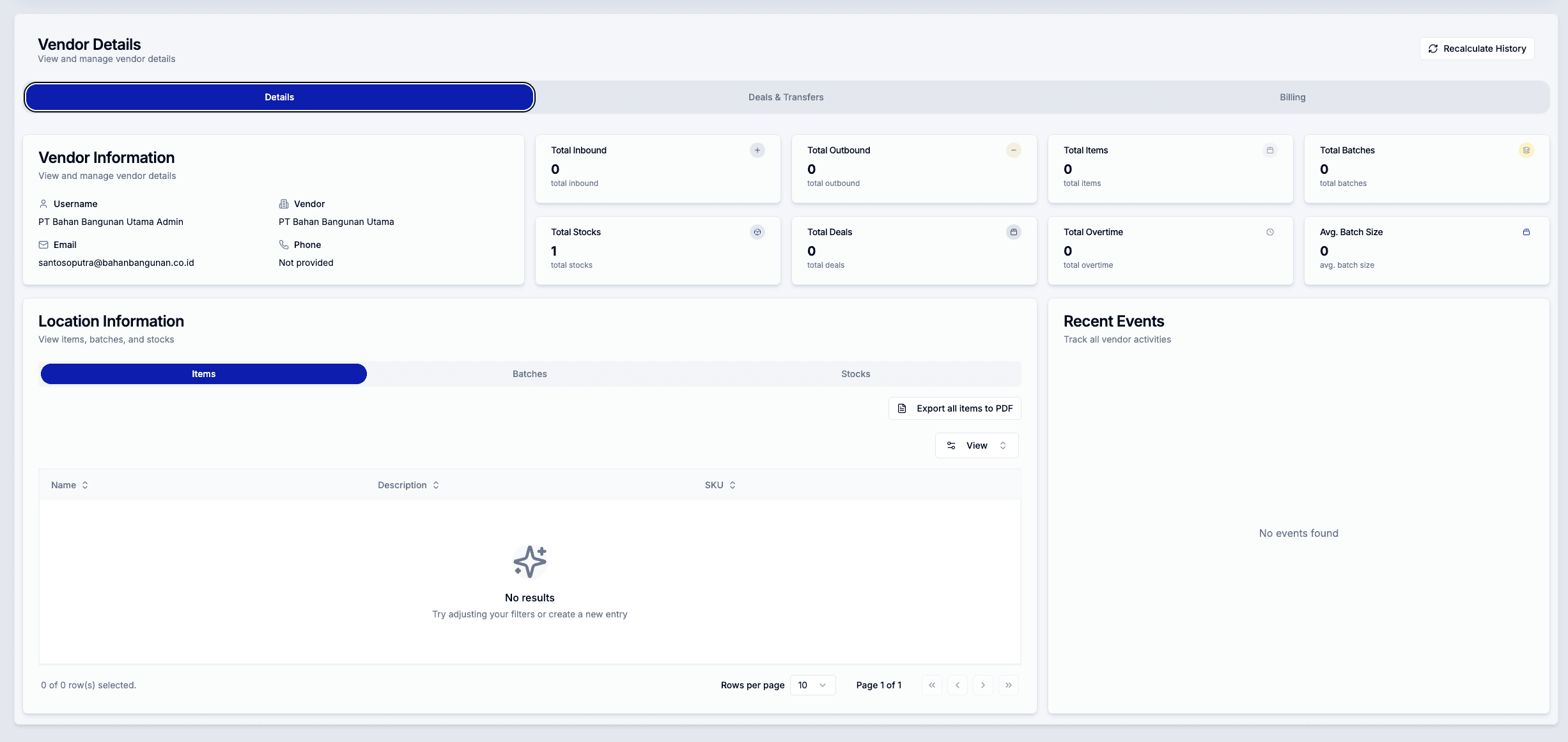 Customer experience dashboard